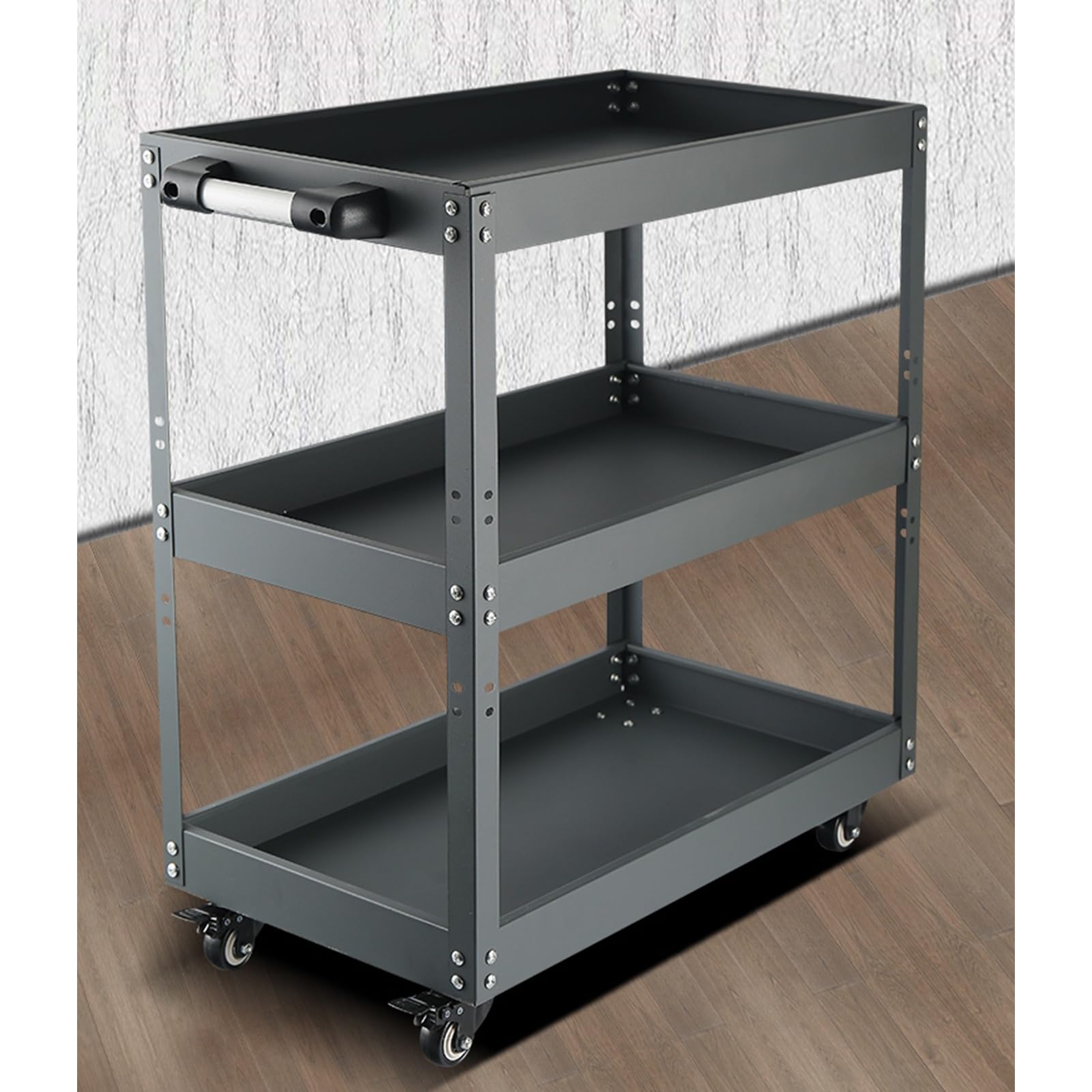 Amazon.co.jp: ツールワゴン 3段 工具ワゴン 高さ調節可能 ツール